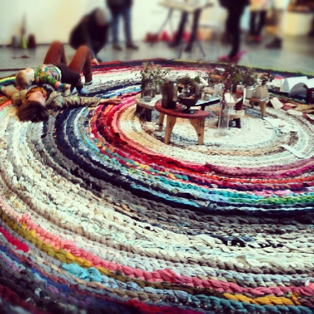 a Rug in progress