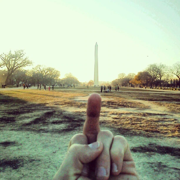 Study of Perspective: Washington Monument after