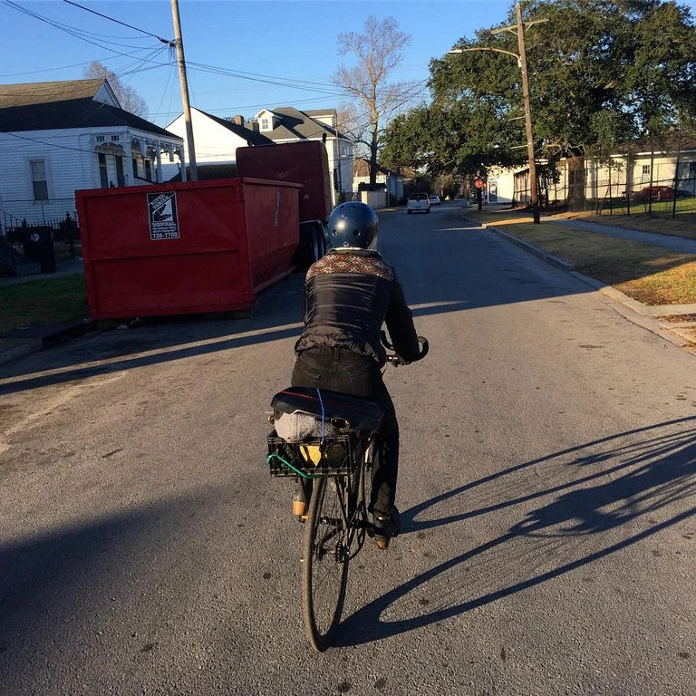 Biking on Baronne