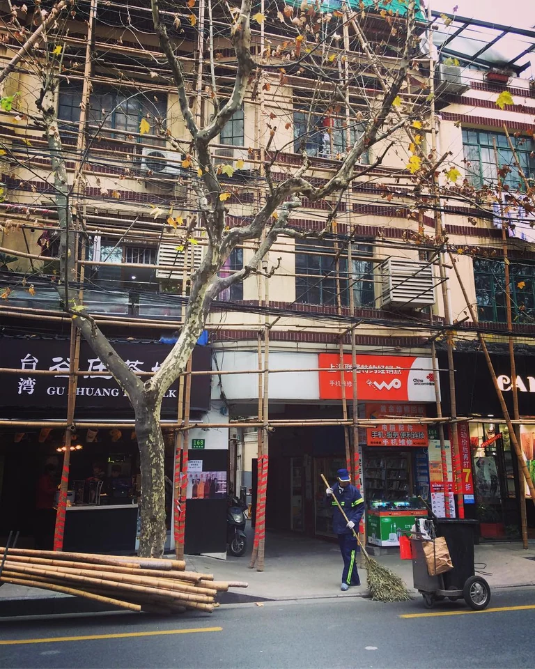 #bamboo #scaffold #labeauteestdanslarue