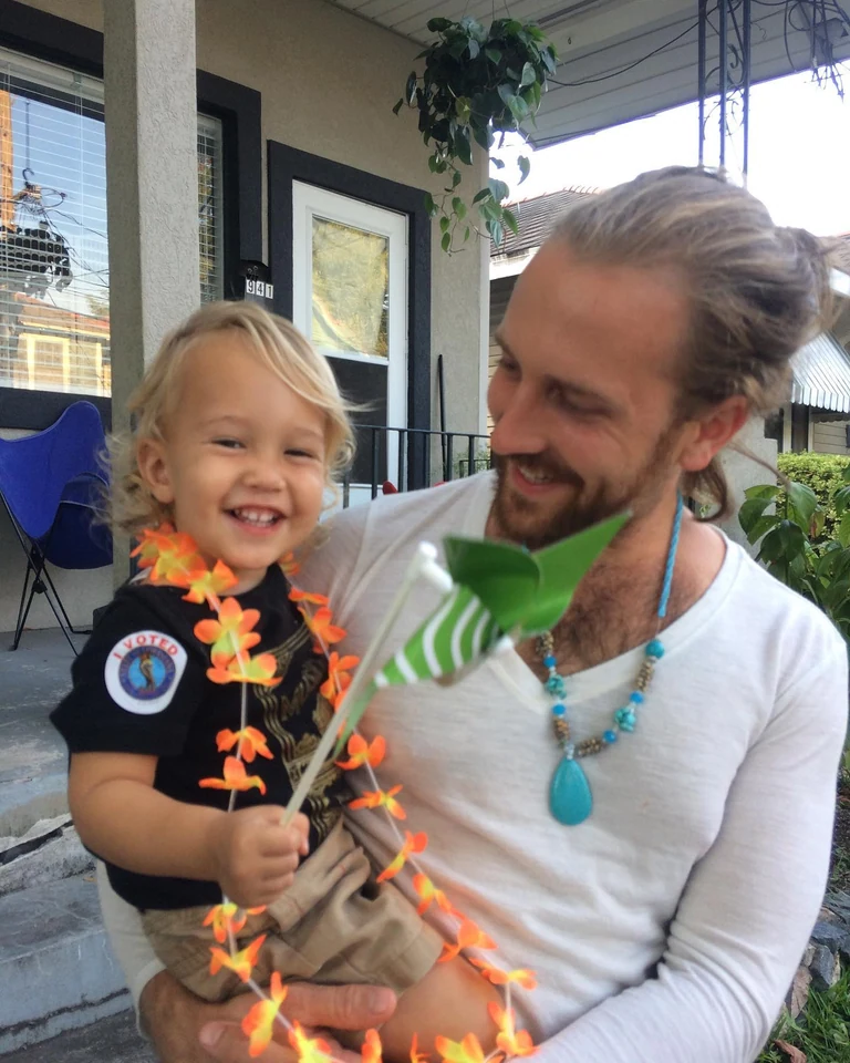 This makes me smile. Bing-bong Coop & papa Tim