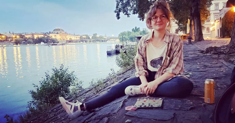 Chess and beer at sunset