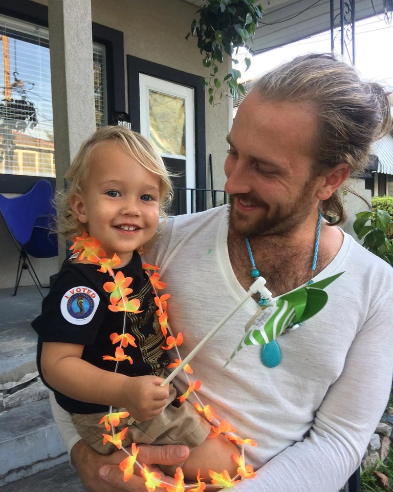 This makes me smile. Bing-bong Coop & papa Tim