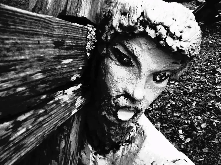 Bayou Petit Cailou and Kenny Hill's divinely directed sculpture garden with Sadie and Russell. January 2020