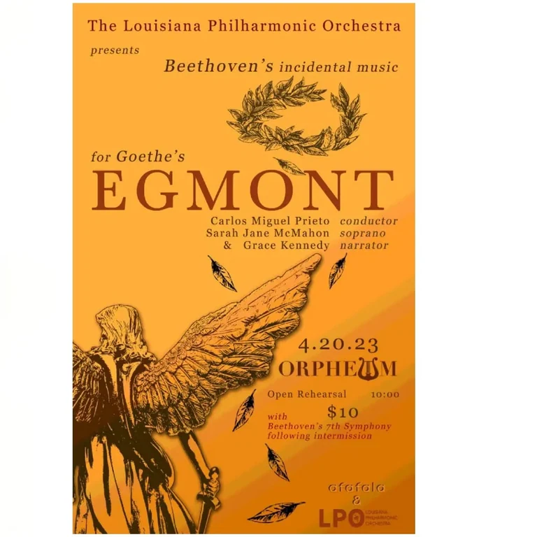 Hello friends, in one week, performer Grace Kennedy and I will be presenting a distilled performance of Goetheâs five-act 1787 tragedy Egmont to accompany Beethovenâs 1810 Egmont, Op. 84 incidental music inspired by the play. Produced by the LPO and the arts collective afafala, we will bring to life the romance and heroism of the 16th century Dutch nobleman, Count Egmont and his love Clara in their final days of love and sacrifice.
.
There are two opportunities to see the piece on April 20th at the OprheumÂ Theatre: at the 10am Open Dress Rehearsal ($10) or at the 7:30pm Concert (almost sold out). Following an intermission, the orchestra will present Beethoven's 7th Symphony.Â 
.
Egmont explores the tension between worldly power and spiritual power while illustrating the need for love in fighting for independence.Â 
.
.
This is the world premiere production of afafala, aka A Free Association For All.
.
Credits for Egmont'sÂ dramaticÂ staging:
Grace Kennedy, performer
Christopher Givens, director
Becky Allen, sculpture artist
Anderson Funk, live video projection
Anthony Oscar, poster design & dramaturgy
The text for this dramatic staging was created by Grace and Chris from a variety of sources, including scenes from Goethe's original Egmont and contemporary narrative distillations.
.
#afafala #lpo #egmont #beethovens7th #goethe #orpheum #iwillhearinheaven
.
Who was Egmont? Here are a few dramaturgical notes compiled by Anthony Oscar:
.
The subject matter of Egmont, rebellion and triumph over tyranny, was of deep concern to Beethoven. That was also the theme of his opera, Fidelio, which he was struggling to revise at the time. Beethoven composed Egmont during the Napoleonic Wars when the First French Empire had extended its domination over vast swathes of Europe. Beethoven had famously expressed his great outrage over Napoleon Bonaparte's decision to crown himself Emperor in 1804, furiously scratching out his name in the dedication of the Eroica Symphony. In the music for Egmont, Beethoven expressed his own political concerns through the exaltation of the heroic sacrifice of a man condemned to death for having taken a valiant stand against oppression. (Contd. below â¬ï¸)