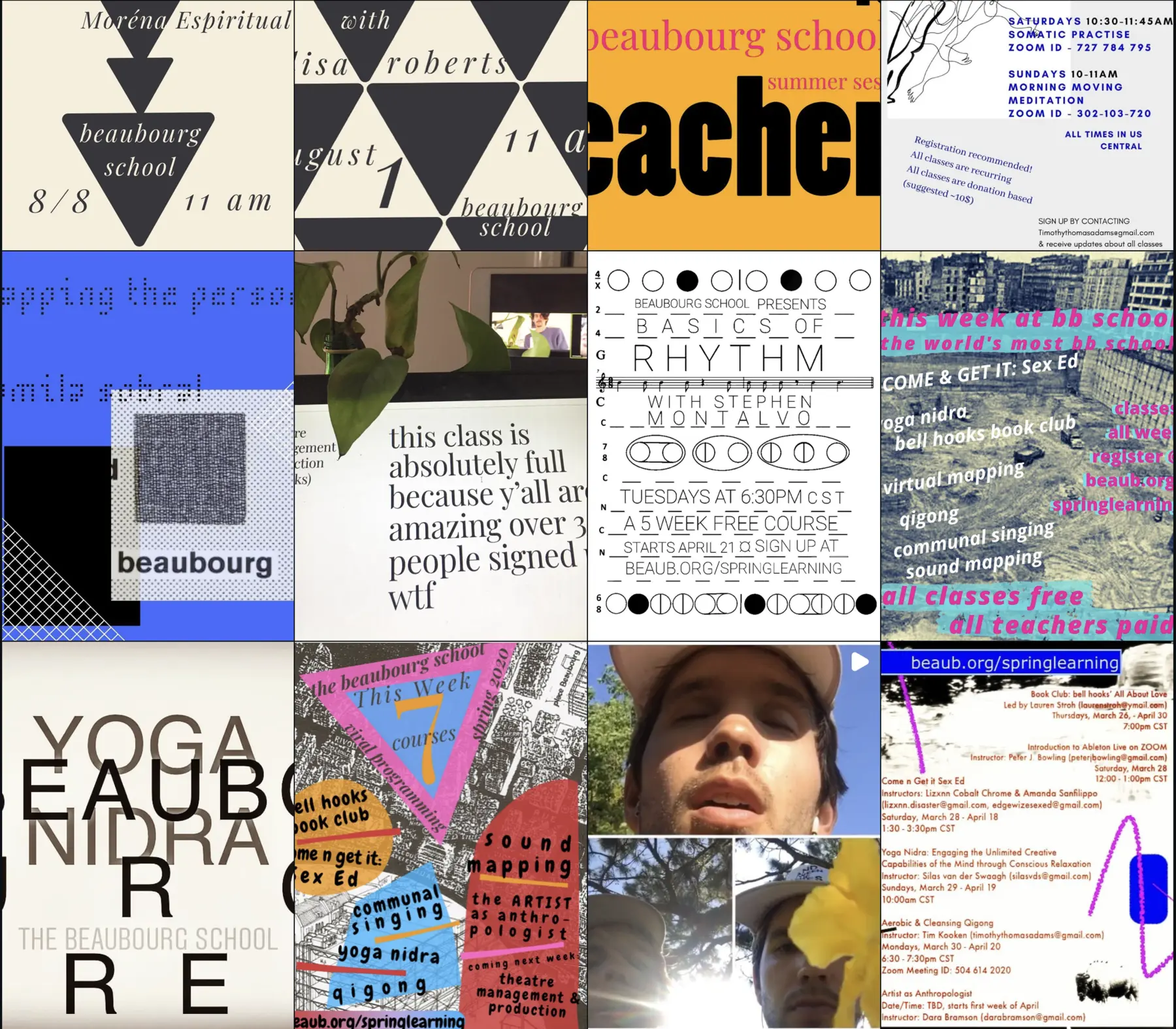 Beaubourg School online and in-person activity